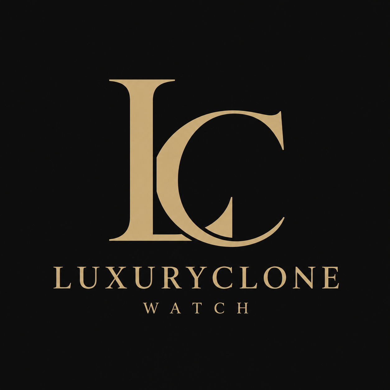 Luxuryclone Watch gold LC logo