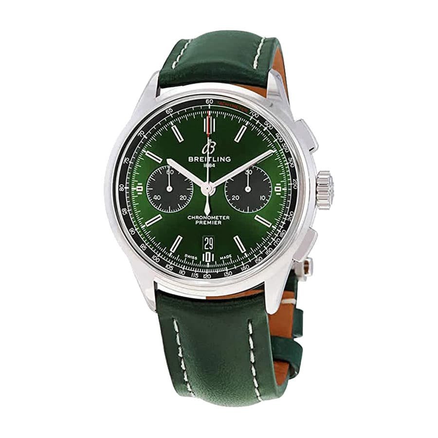 Breitling Premier B01 Chronograph AB0118A11L1X1 Green Dial photograph 2