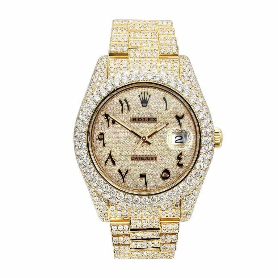 Rolex Datejust 116300 Iced Out Arabic Dial Collector’s
