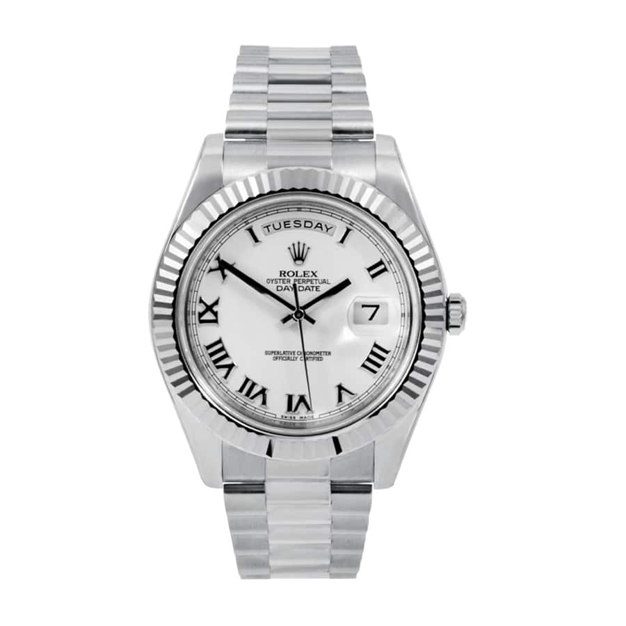 Rolex Day-Date II 218239 White Dial