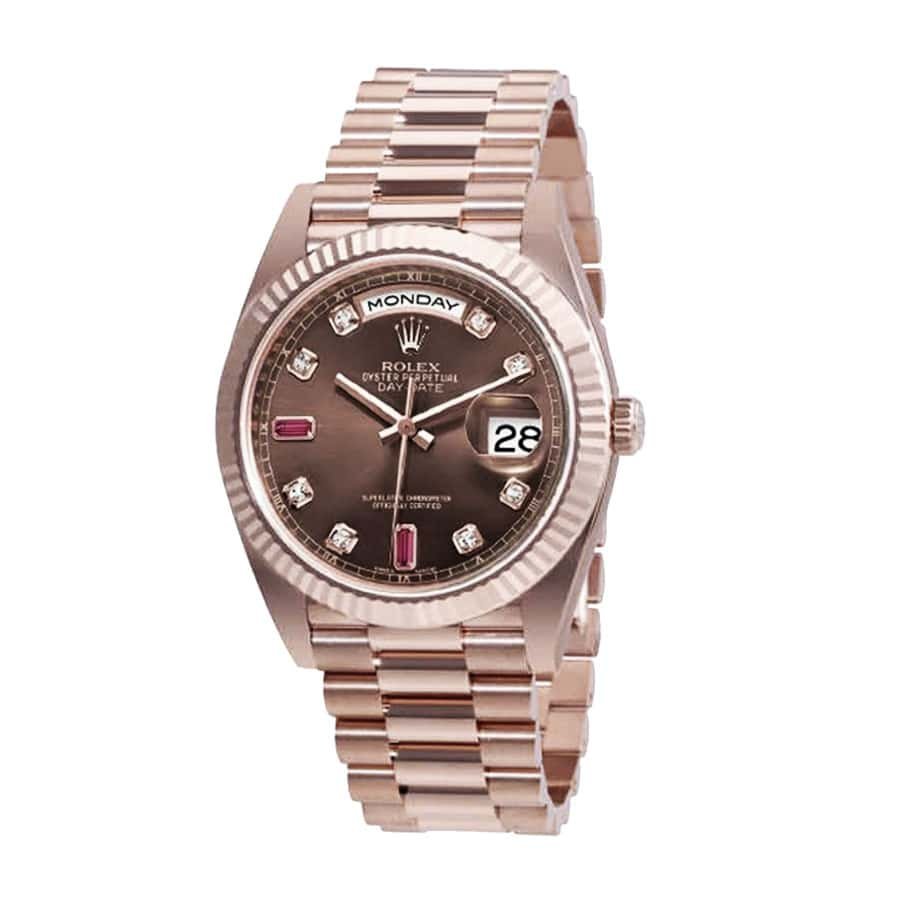 Rolex Day-Date 128235 Chocolate Dial photograph 2