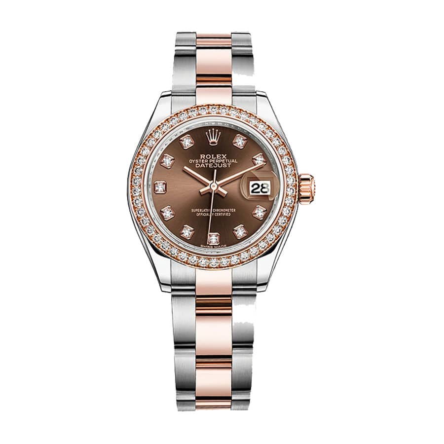Rolex Lady-Datejust 279381RBR Everose Gold Diamond Bezel