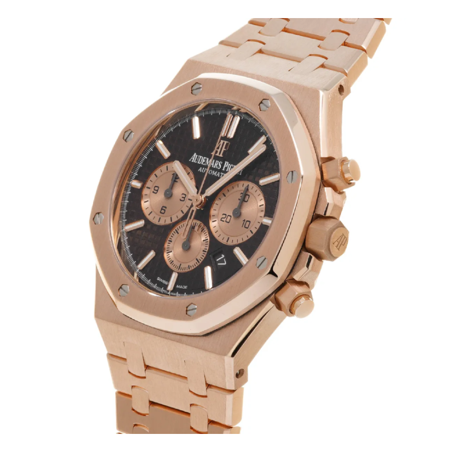 Audemars Piguet Royal Oak Chronograph 26331OR Rose Gold Brown Dial Master photograph 2