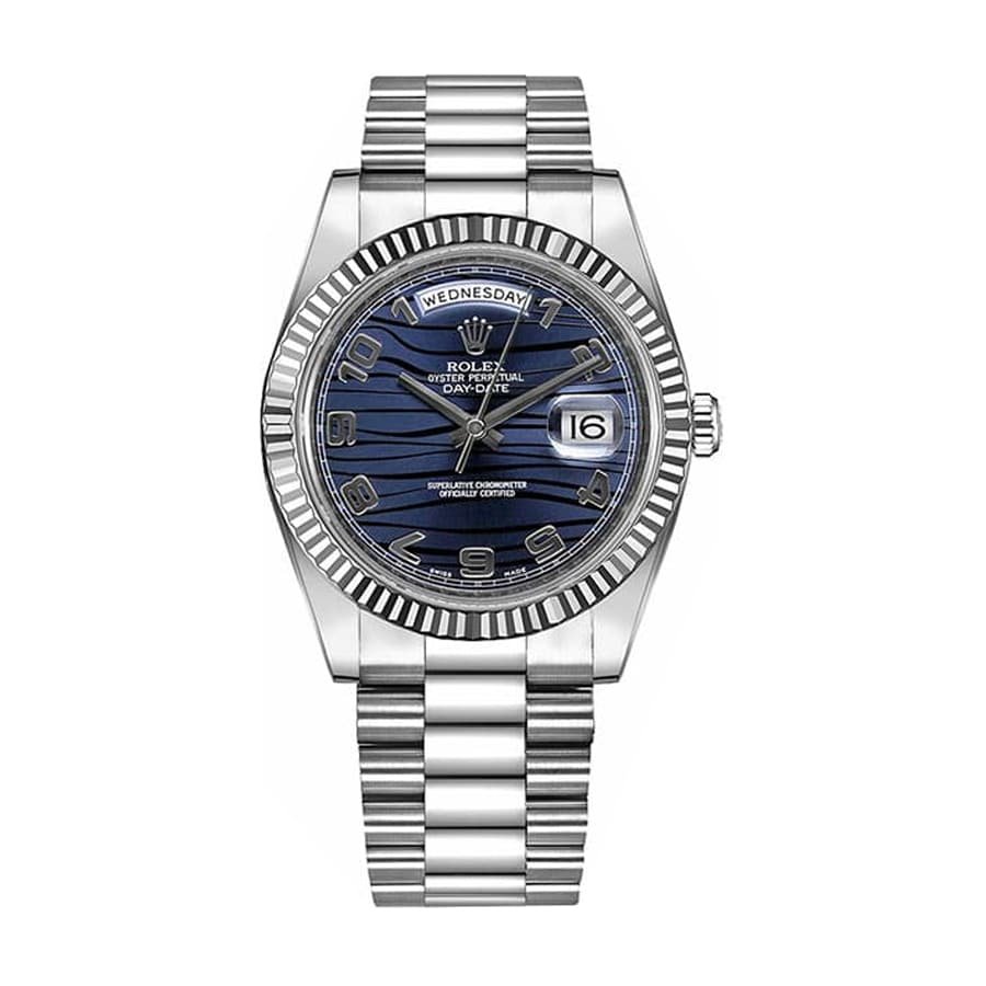 Rolex Day-Date 228238-0002 Blue Champagne Dial Exceptional