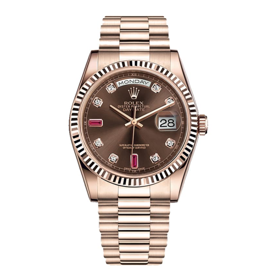 Rolex Day-Date 128235 Chocolate Dial