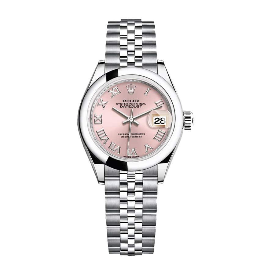 Rolex Datejust 279160 Pink Roman Dial Near Original
