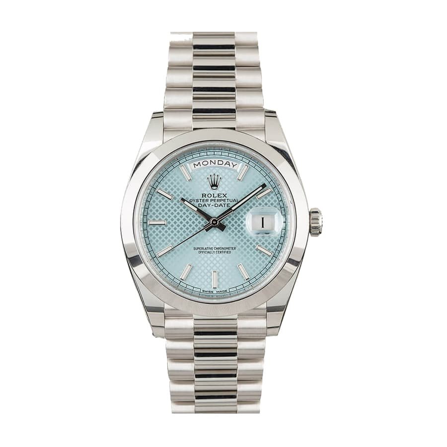 Rolex Day-Date 228206 Ice Blue Baguette